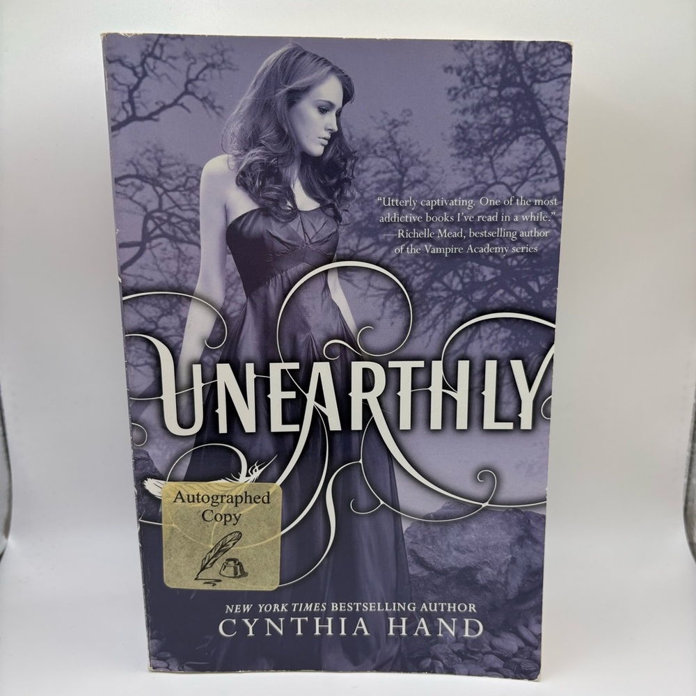 Unearthly by Cynthia Hand Autographed Book
